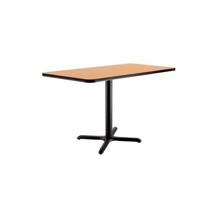 National Public Seating Interion Breakroom Table, 48Lx30Wx29H, Oak 695849OK